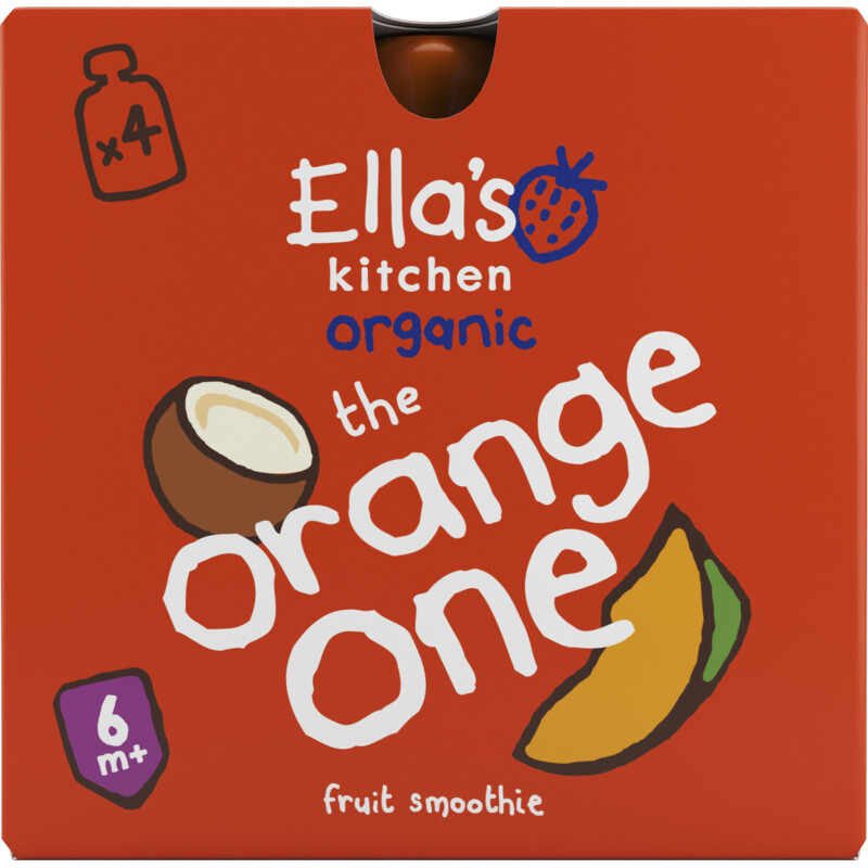 Ella's kitchen The orange one 6+ mnd 4pack bestellen Albert Heijn