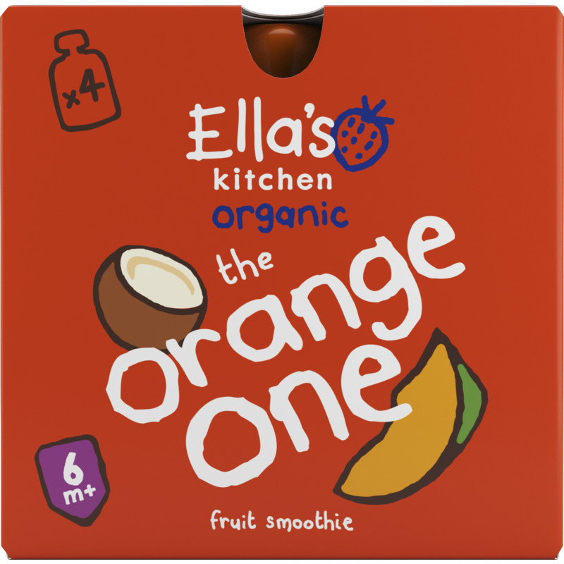 Een afbeelding van Ella's Kitchen The orange one 6+ mnd 4-pack