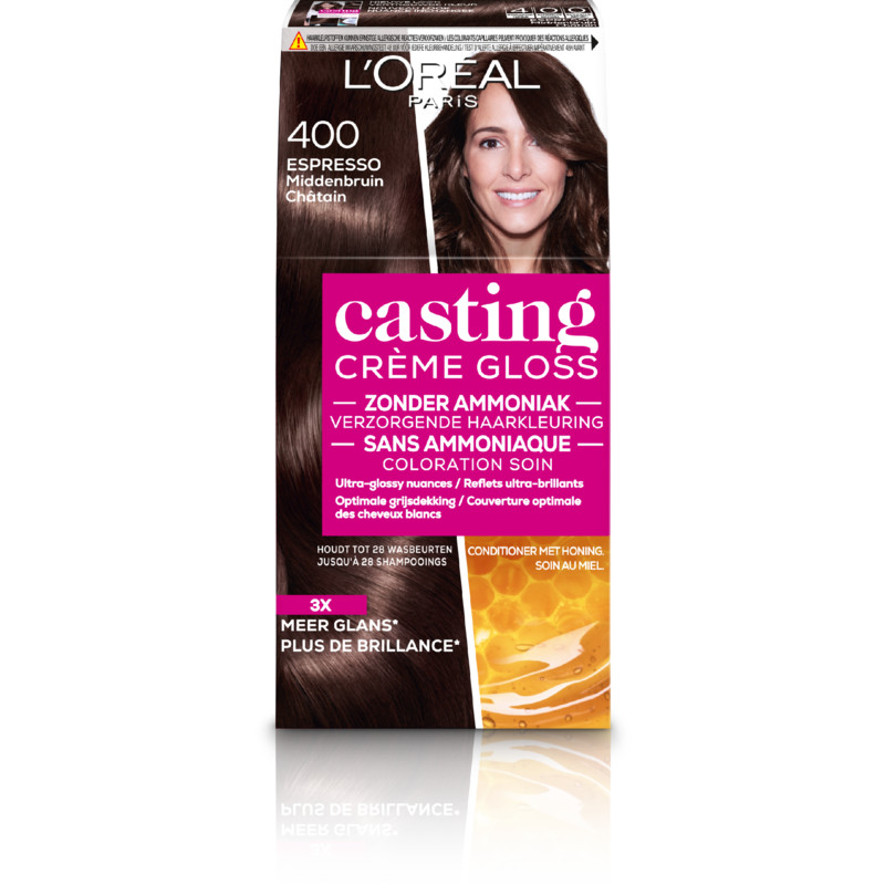 Een afbeelding van L'Oréal Casting crème gloss middenbruin 400