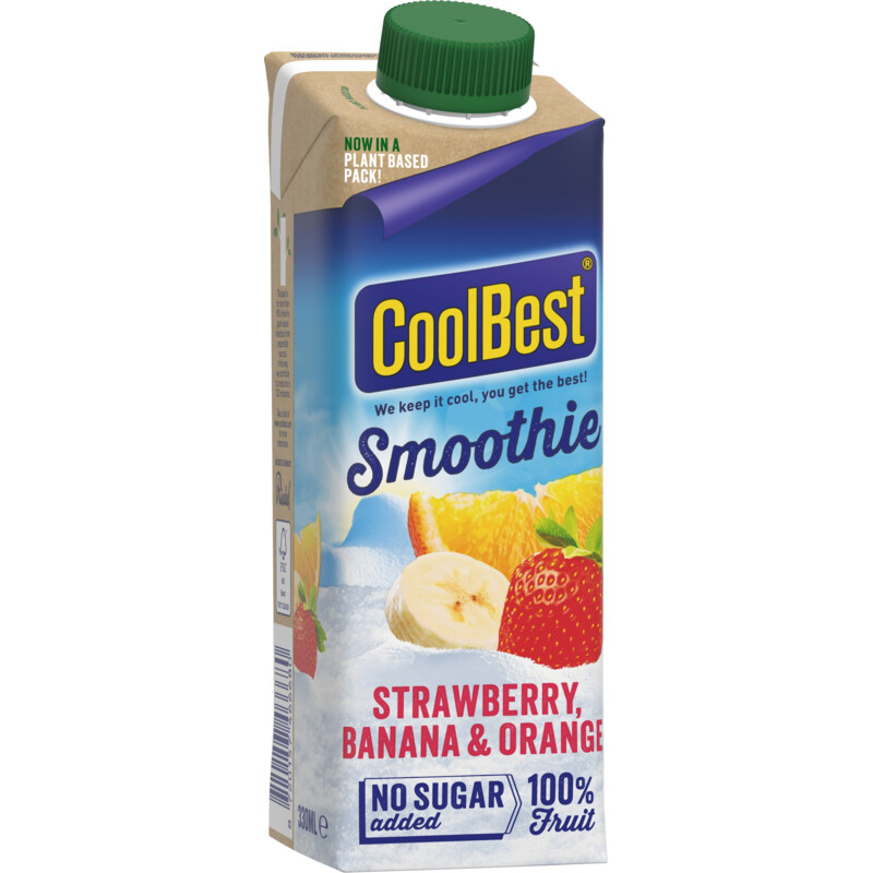 Een afbeelding van CoolBest Smoothie Aardbei Sinaasappel Banaan