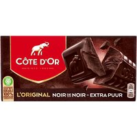 Een afbeelding van Côte d'Or Noir de noir tablet 2 stuks BEL