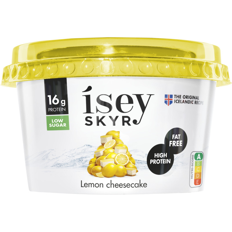 Een afbeelding van Isey Skyr lemon cheesecake