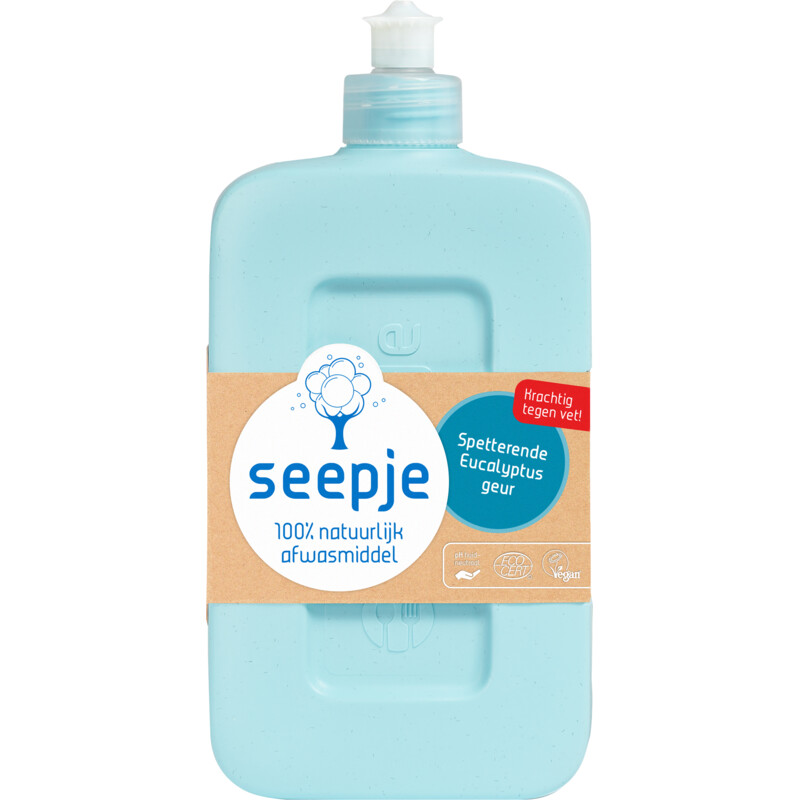 Een afbeelding van Seepje Afwasmiddel spetterende eucalyptus