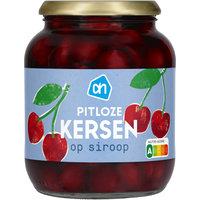 Een afbeelding van AH Pitloze kersen op siroop