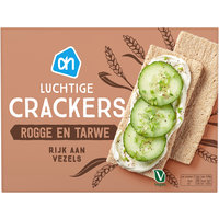 Een afbeelding van AH Luchtige crackers rogge en tarwe