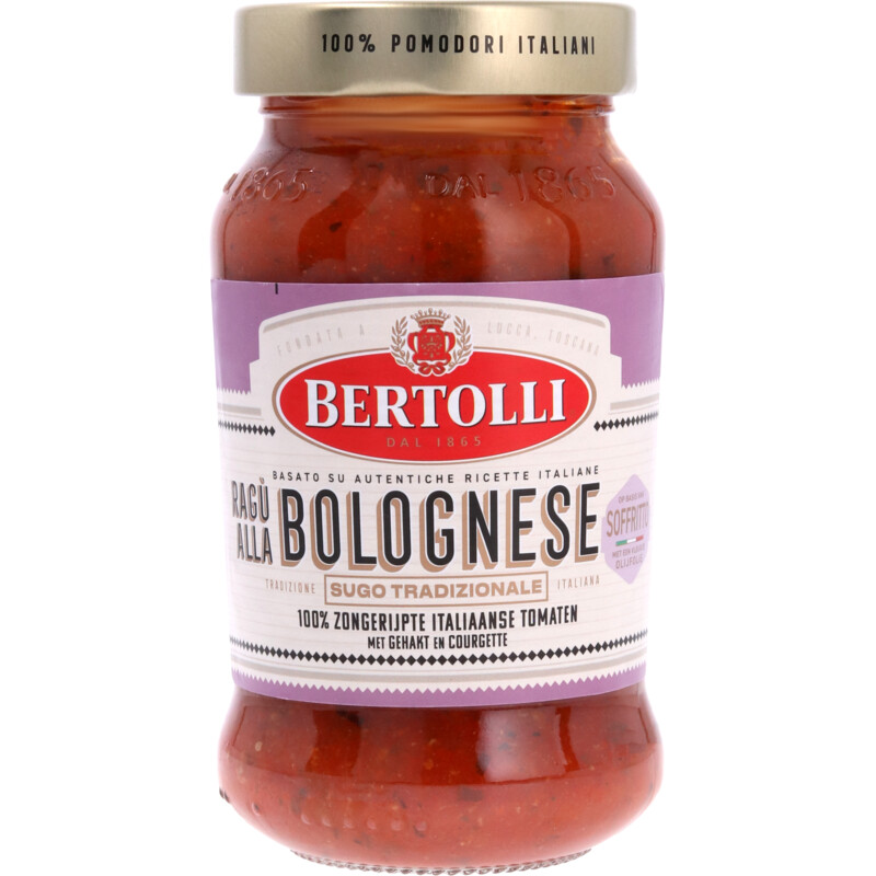 Een afbeelding van Bertolli Bolognese sugo tradizionale