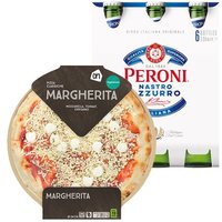 Een afbeelding van Verse Pizza met het stijlvolle Peroni