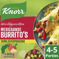 Een afbeelding van Knorr Wereldgerecht Mexicaanse burritos family