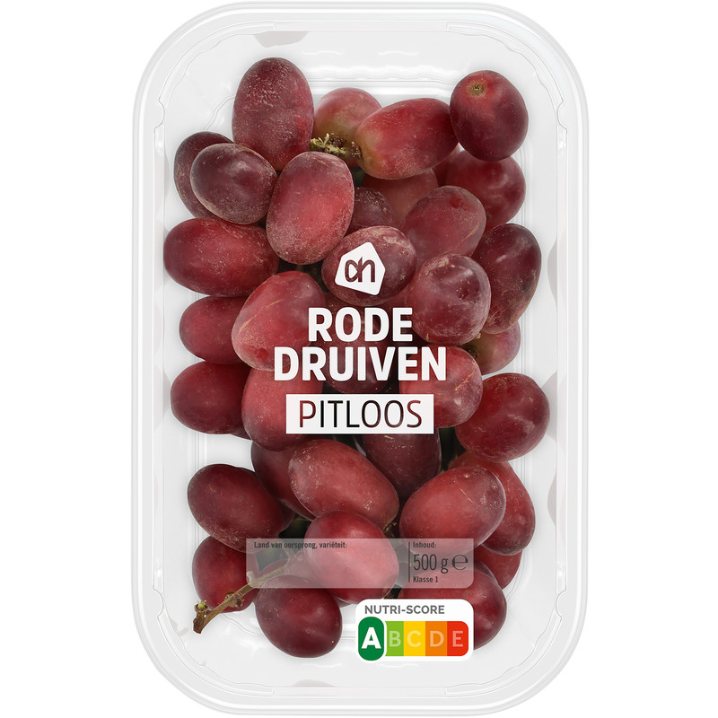 Een afbeelding van AH Rode druiven pitloos