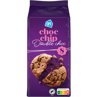 Een afbeelding van AH Choco chip double choc milk dark cookies