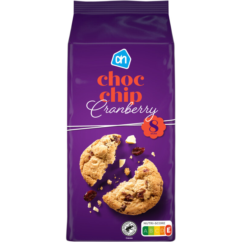 Een afbeelding van AH Choc chip cranberry
