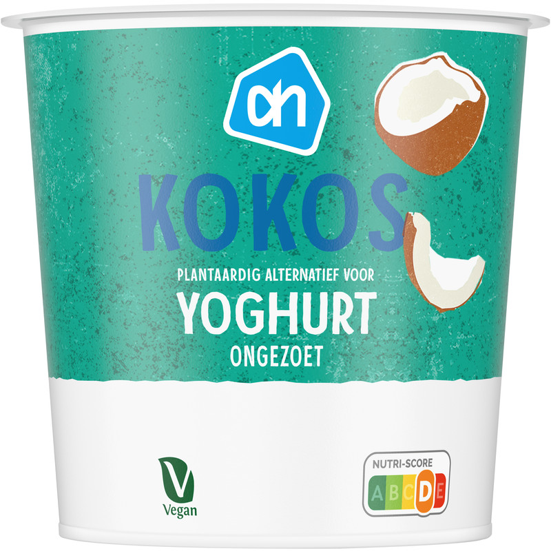 Een afbeelding van AH Terra Kokos plantaardig variatie yoghurt