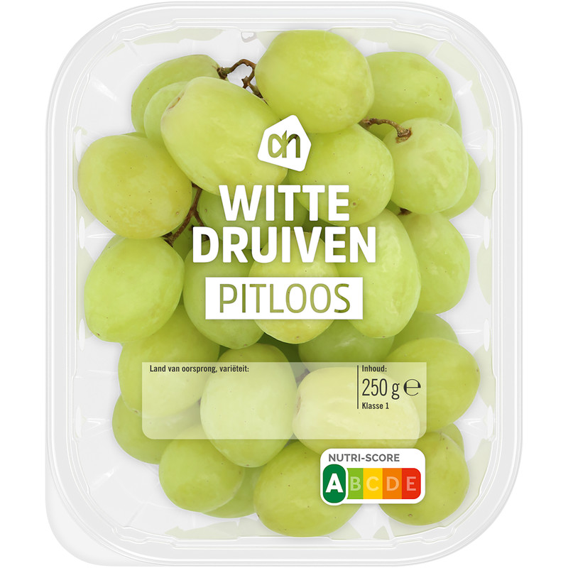 Een afbeelding van AH Witte druiven pitloos