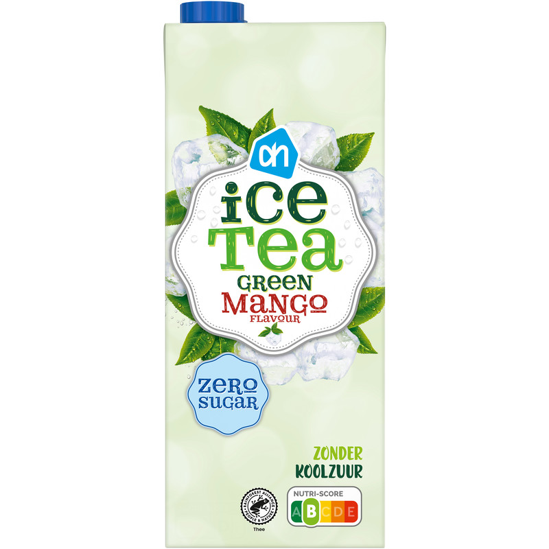 Een afbeelding van AH Ice tea green mango zero