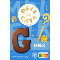 Een afbeelding van Delicata Chocoladeletter melk G