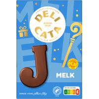 Een afbeelding van Delicata Chocoladeletter melk J