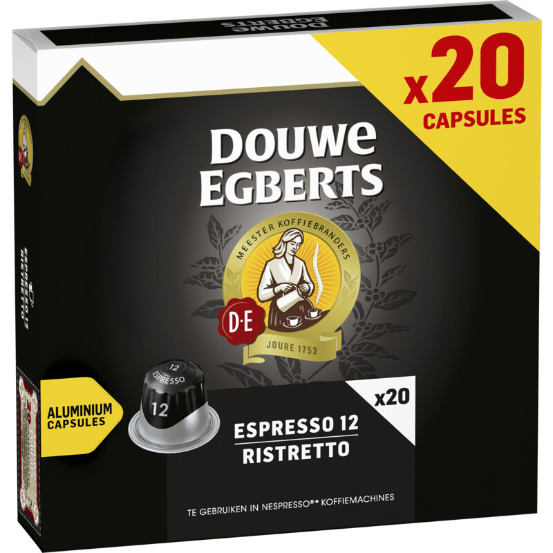 Een afbeelding van Douwe Egberts Espresso ristretto capsules