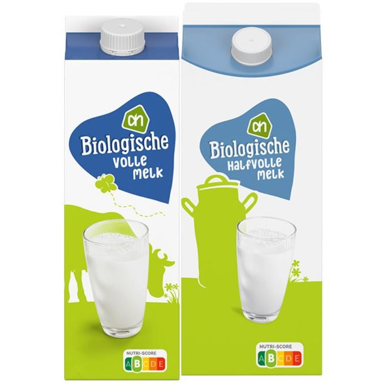 Een afbeelding van AH biologische melk pakket