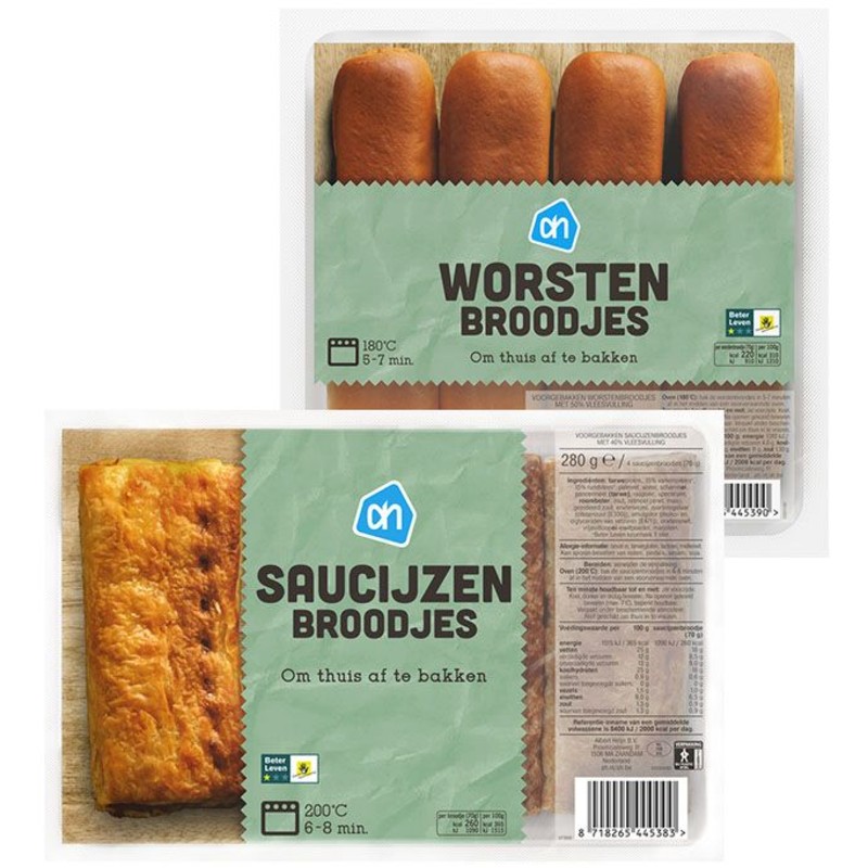 Een afbeelding van AH broodjes pakket
