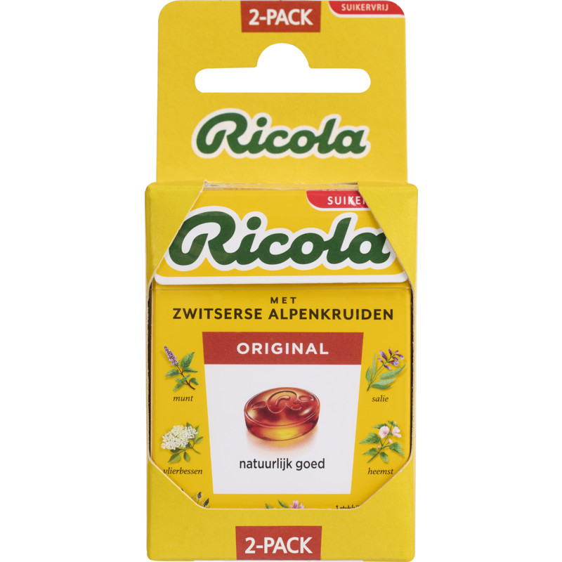 Een afbeelding van Ricola Original kruidenpastilles suikervrij