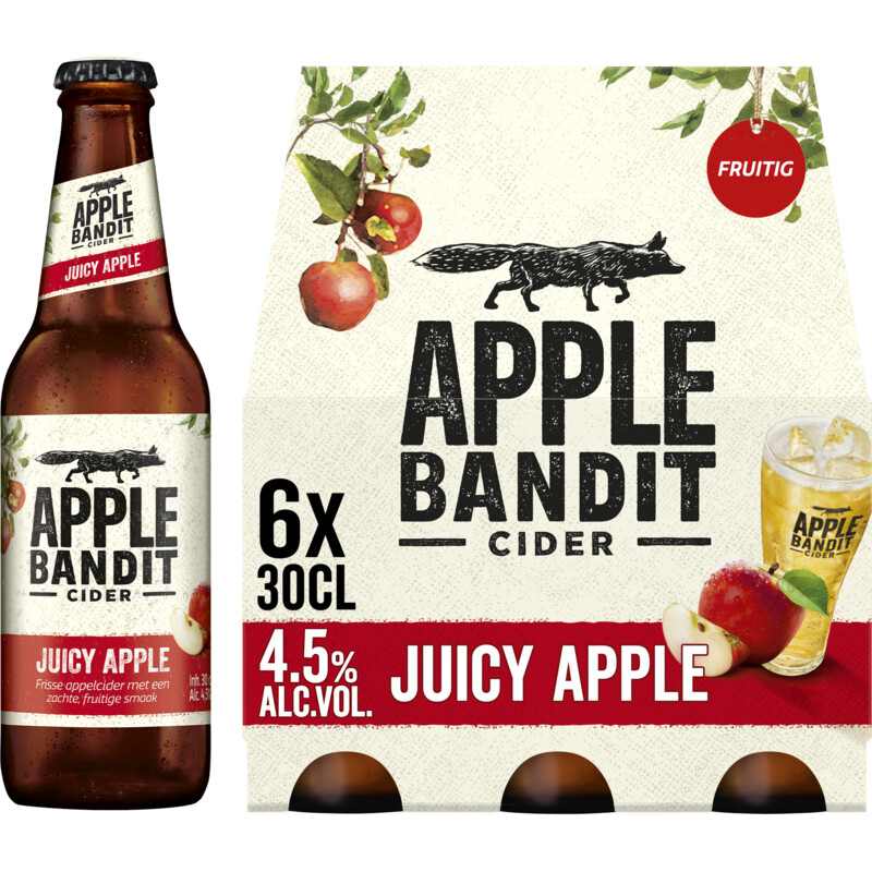 Apple Bandit Cider juicy apple 6pack reserveren Albert Heijn