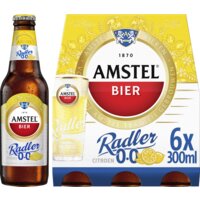 Een afbeelding van Amstel Radler citroen 0.0 bier 6-pack