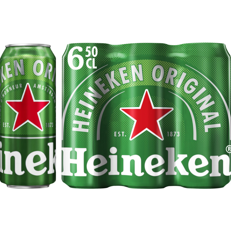 Een afbeelding van Heineken Premium pilsener 6-pack