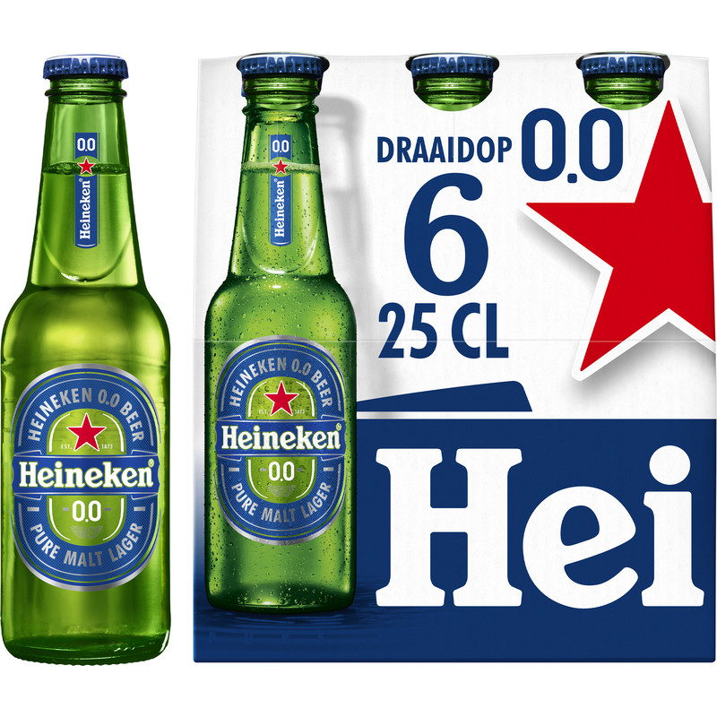 Een afbeelding van Heineken Premium pilsener 0.0 draaidop 6-pack