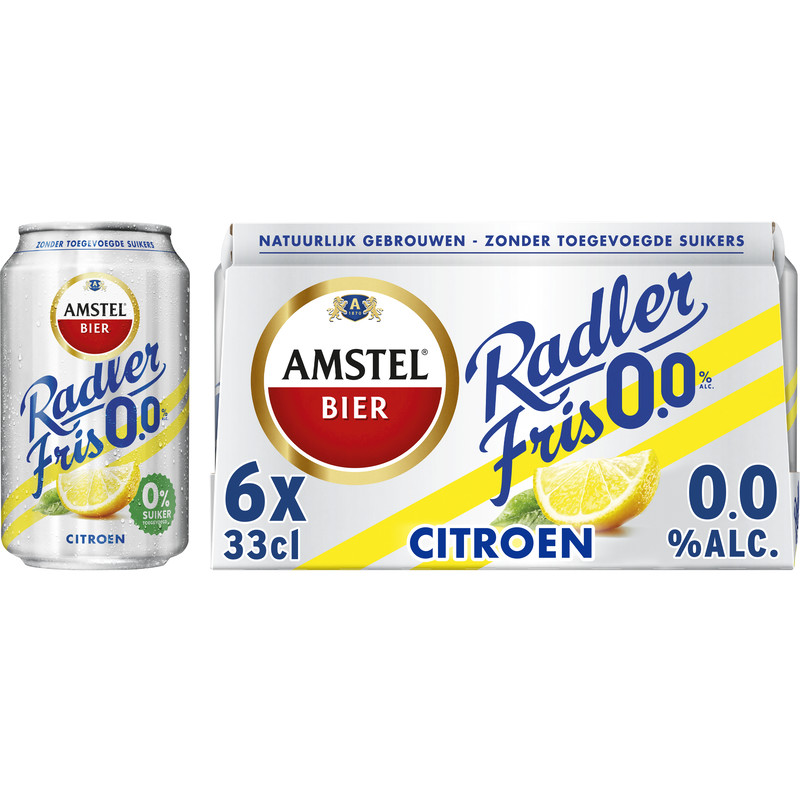 Een afbeelding van Amstel Fris 0.0% citroen 6-pack