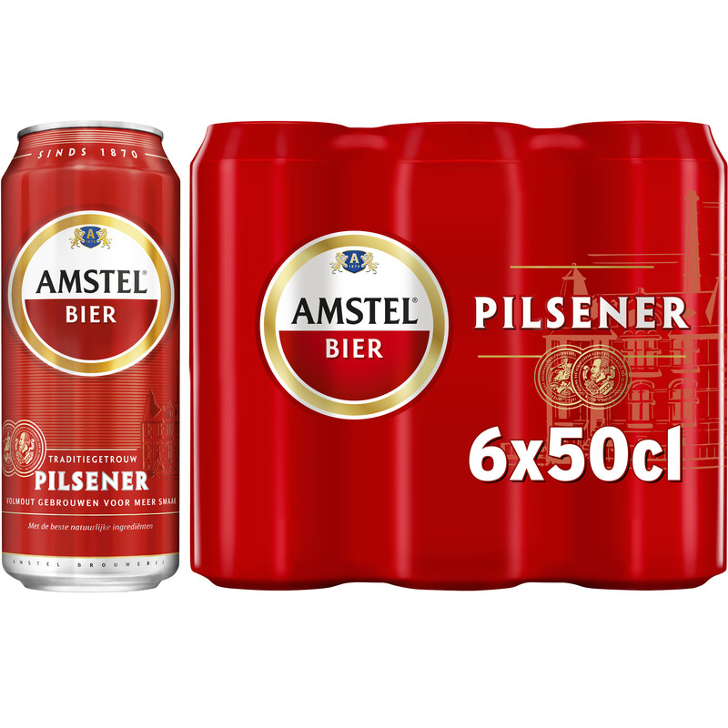 Een afbeelding van Amstel Pilsener bier 6-pack