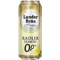Een afbeelding van Lander bräu Radler lemon 0.0%