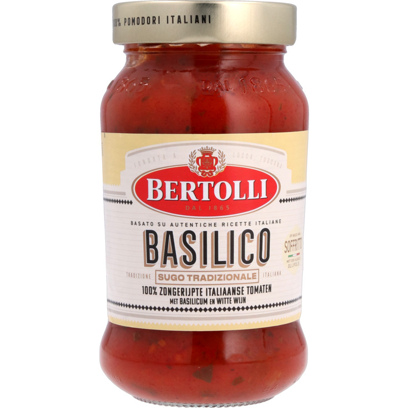 Een afbeelding van Bertolli Basilico sugo tradizionale