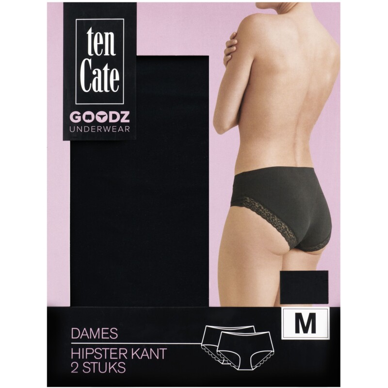 Een afbeelding van Ten Cate Dames naadloze hipster zwart S