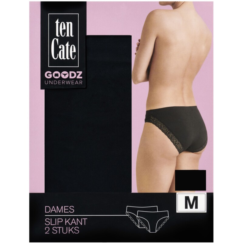 Een afbeelding van Ten Cate Dames naadloze slip zwart Xl