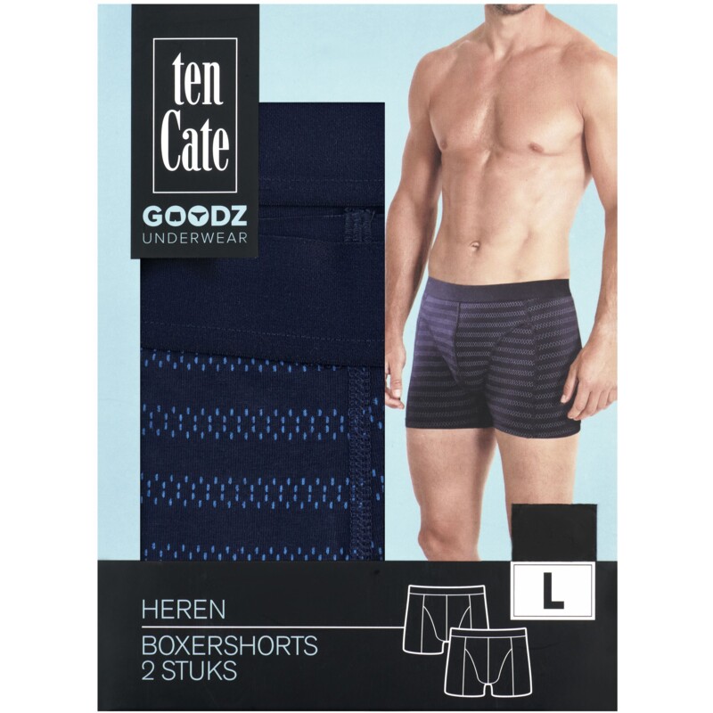 Een afbeelding van Ten Cate Heren boxer donkerblauw XL