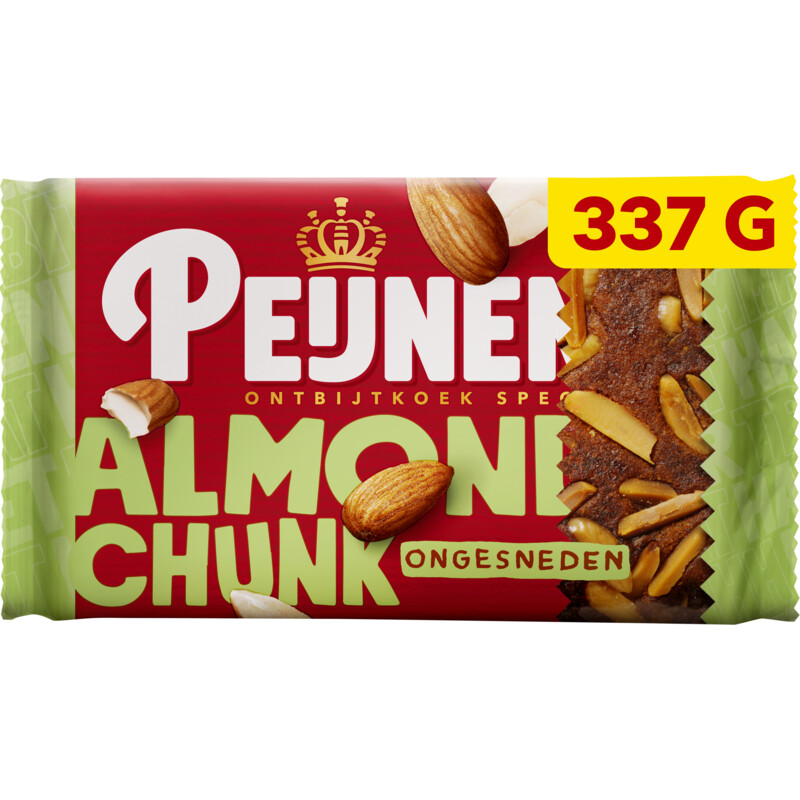 Een afbeelding van Peijnenburg Ontbijtkoek almond chunk ongesneden