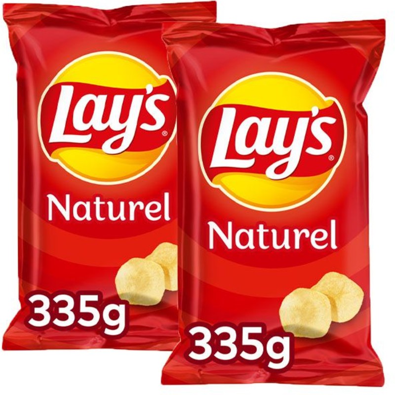 Een afbeelding van Lay's naturel zout chips borrel duo pack