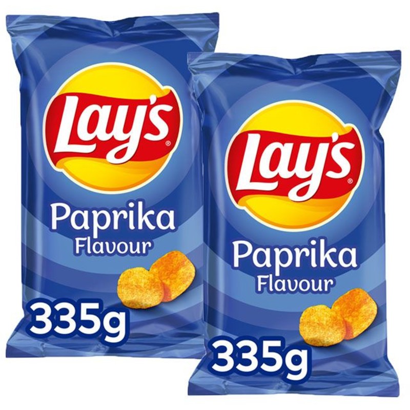 Een afbeelding van Lay's paprika chips borrel duo pack