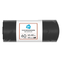 AH Vuilniszakken 60l met sluitclip