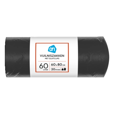 pdp-image-AH Vuilniszakken 60l met sluitclip