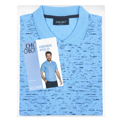 pdp-image-John Cabot Heren polo licht blauw M