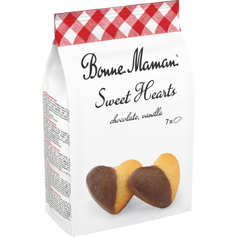 Een afbeelding van Bonne Maman Sweet hearts chocolate vanilla