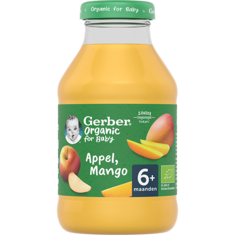 Riskeren Resistent Doe herleven Gerber Organic Appel mango sap bestellen | Albert Heijn