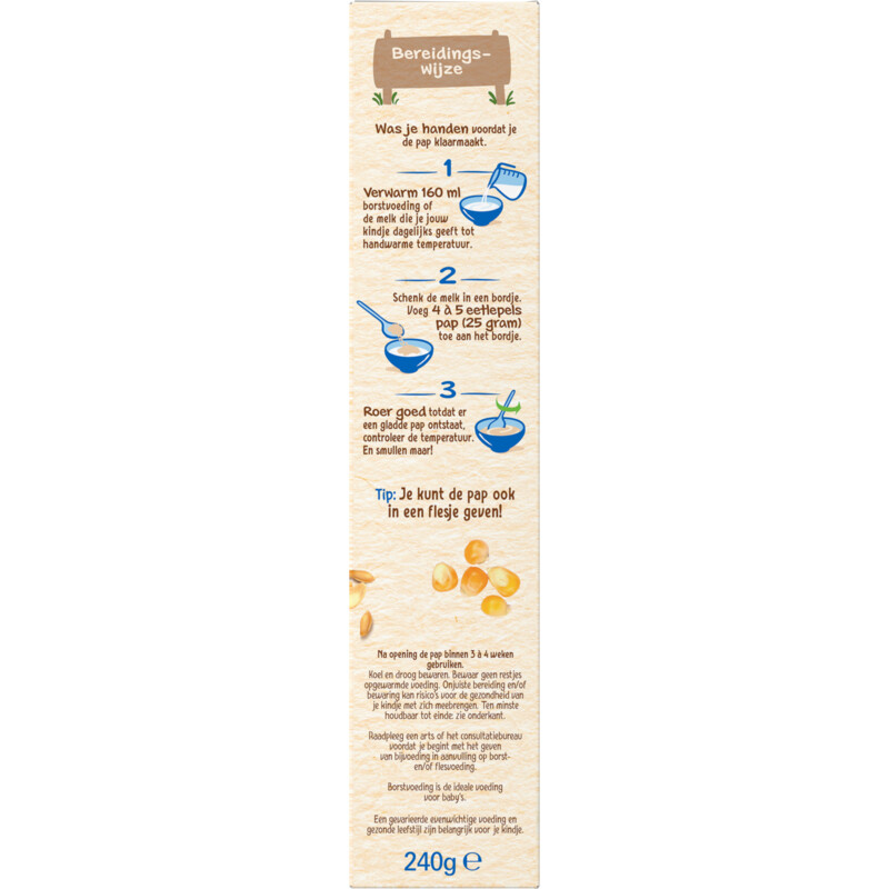 Een afbeelding van Nestlé Baby cereals mais & rijstebloem 4m+