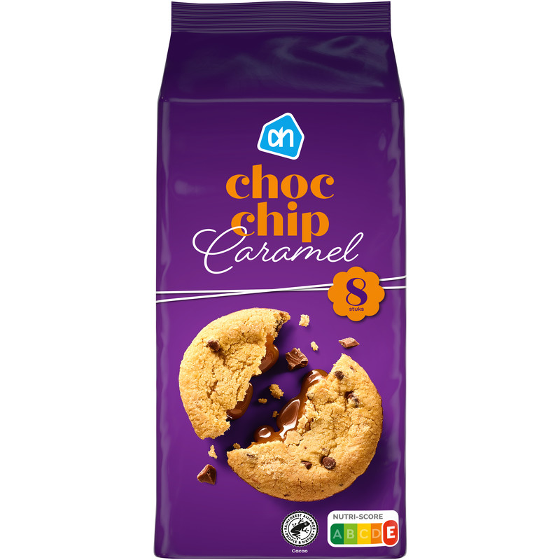 Een afbeelding van AH Choco chip caramel filling
