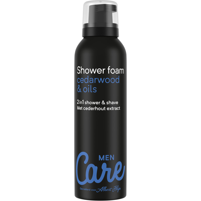 Een afbeelding van Care Men showerfoam cedarwood & oils