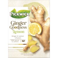Een afbeelding van Pickwick Herbal ginger goodness lemon