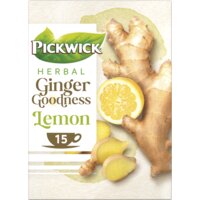 Een afbeelding van Pickwick Herbal ginger goodness lemon