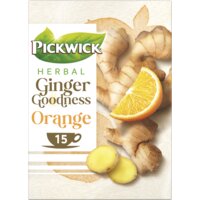 Een afbeelding van Pickwick Herbal ginger goodness orange