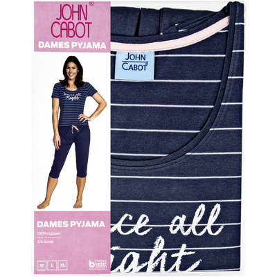 John Cabot Dames shortama blauw M bestellen Albert Heijn